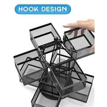 VOGWOLTH Tea Bag Organizer: Stylish Carousel for 96 Teabags