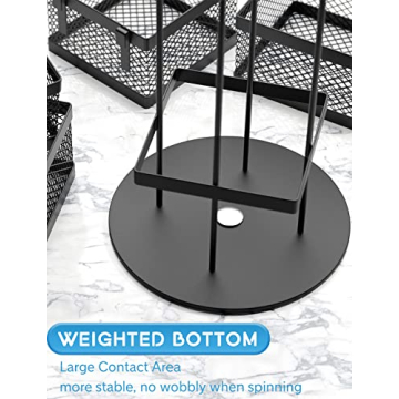 VOGWOLTH Tea Bag Organizer: Stylish Carousel for 96 Teabags