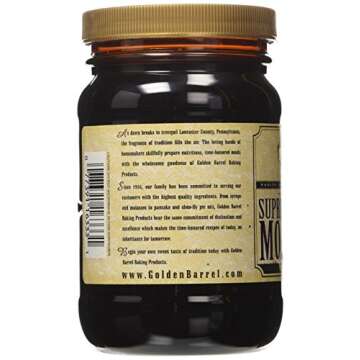 Golden Barrel Unsulphured Supreme Baking/Barbados Molasses, 16 Ounce