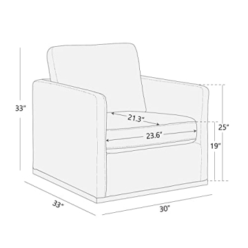CHITA Swivel Accent Chair for Living Room & Bedroom