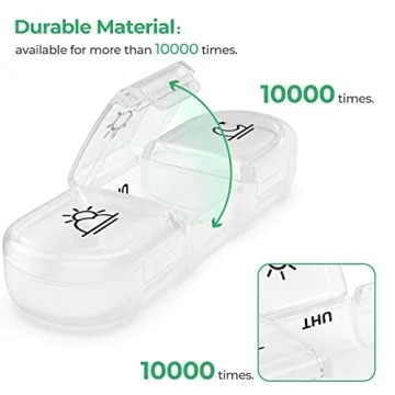 PULIV Weekly Pill Organizer Large Capacity for Travel