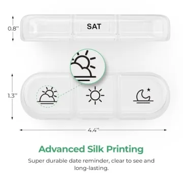 PULIV Weekly Pill Organizer Large Capacity for Travel