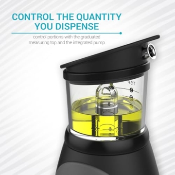 Glass Olive Oil Dispenser Bottle with Pump 2 Pack