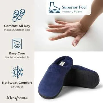 Dearfoams Memory Foam Clogs for Women - Comfort & Style