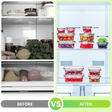 Skroam 52-Piece Airtight Food Storage Containers Set