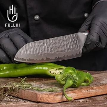 FULLHI Knife Set 13pcs Japanese Knife Set, Premium Japan Stainless Steel Kitchen Knife Set with Knife roll package