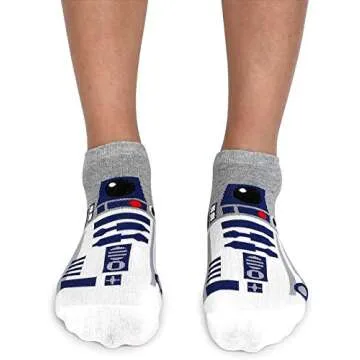 Star Wars Socks Collection, 4 Pairs, Low-Cut, One Size Fits All.