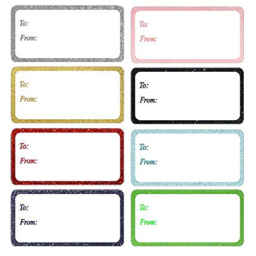 Stylish Navy Blue Stripe Wrapping Paper with Gift Tags