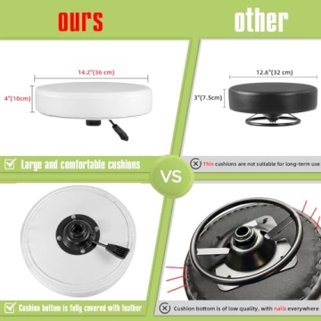 Adjustable Rolling Stool with Smooth Wheels and Durability