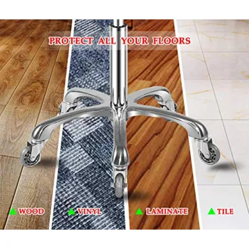 Adjustable Rolling Stool with Smooth Wheels and Durability