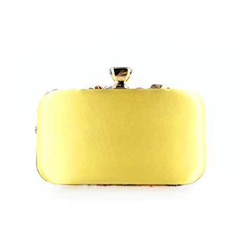 Chic Lanpet Flower Evening Clutch with Chain Strap