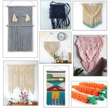 ZEAYEA Macrame Cord - 15 Colorful Rolls for DIY Crafts