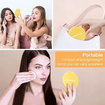 wobsion Travel Compact LED Makeup Mirror with Magnification