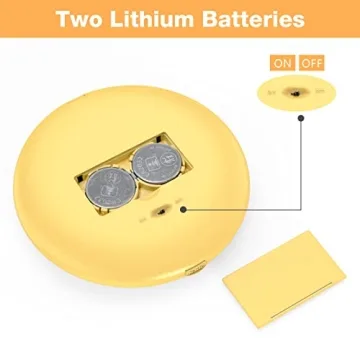 wobsion Travel Compact LED Makeup Mirror with Magnification