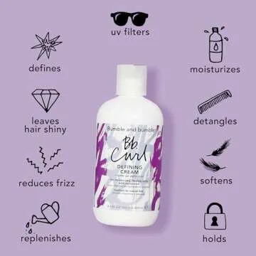Bumble and bumble. Curl Defining Styling Cream | For Moisturized Flexible Curls | Anti Frizz | Coily, Curly, Wavy |With Jojaba Oil, Avocado Oil + Coconut Oil | Travel Size, 2 Fl Oz