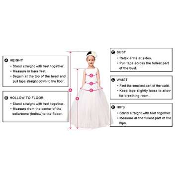 Princess Gold Long Girls Pageant Dresses Kids Prom Puffy Tulle Ball Gown US 6