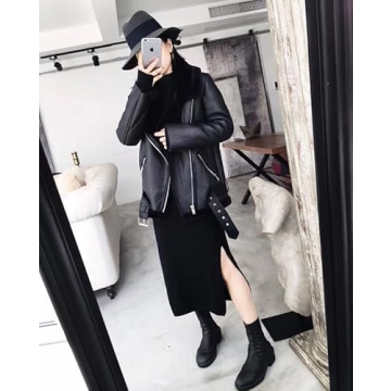 LY VAREY LIN Women's Faux Shearing Jacket for Winter