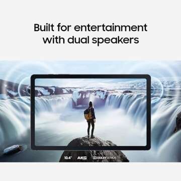 Samsung Galaxy Tab S6 Lite 10.4' 64GB WiFi Android Tablet, S Pen Included, Gaming Ready, Long Battery Life, Slim Metal Design, Expandable Storage, US Version, Oxford Gray, Amazon Exclusive (2024)