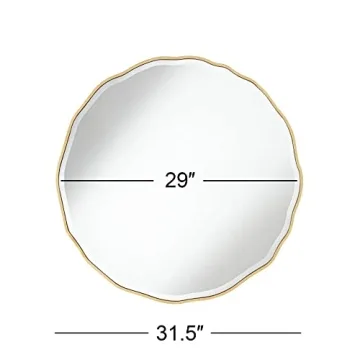 Noble Park Lissa Decorative Wall Mirror with Gold Edge