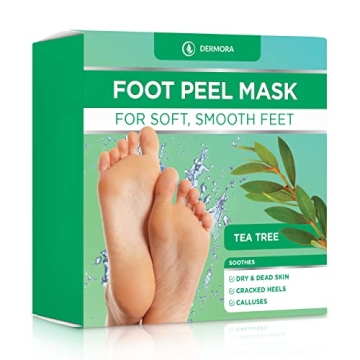 DERMORA Foot Peel Mask For Soft, Silk Feet - 2 Pack