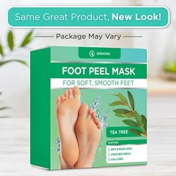 DERMORA Foot Peel Mask For Soft, Silk Feet - 2 Pack