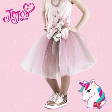 JoJo Siwa High Top Girls Sneakers - Rose Gold Glitter