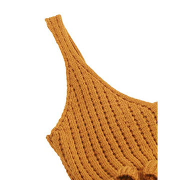 SweatyRocks Peplum Crop Tank - Stylish Casual Knit Top