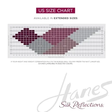 Hanes Silk Reflections Control Top Silky Sheer Pantyhose