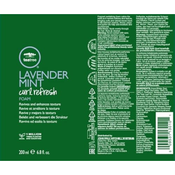 Tea Tree Lavender Mint Curl Refresh Foam for Gorgeous Curls