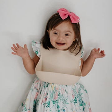 Mushie Silicone Baby Bib Adjustable Waterproof Stylish