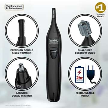 Wahl Manscaper Rechargeable Detail Trimmer for Precision Grooming Anywhere