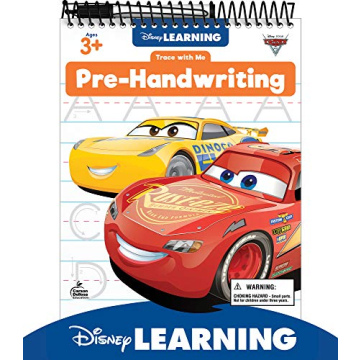 Disney Learning Cars 3 Trace With Me Pre-Handwriting Tracing Books for Kids Ages 3-5, Preschool Shap...