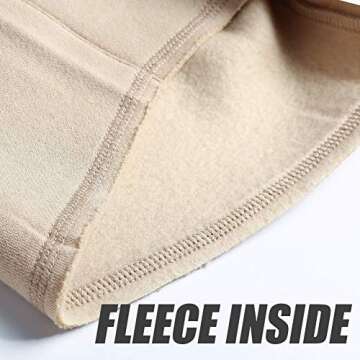 caloleyng Mens Cotton 8" Long Casual Lounge Fleece Shorts Pockets Jogger Athletic Workout Gym Sweat Shorts Khaki