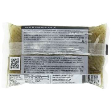 Miracle Noodle Black Angel Hair Pasta - Plant Based Shirataki Noodles, Keto, Vegan, Gluten-Free, Low...
