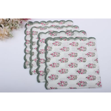 Colorful Cotton Napkins - Set of 4 for Stylish Dining