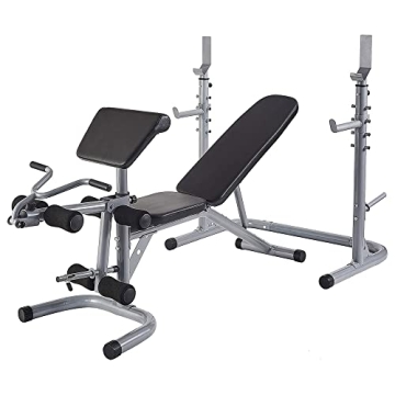 Adjustable Olympic Workout Bench with Squat Rack
