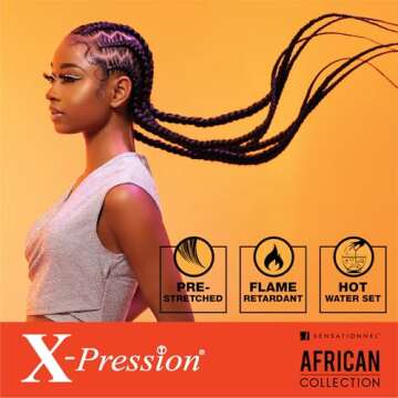 Sensationnel X-PRESSION Pre-Stretched Braiding Hair 58 Inch