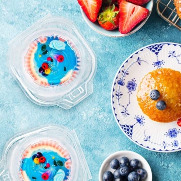 NPLUX Cupcake Containers - 25 Pack and Stackable