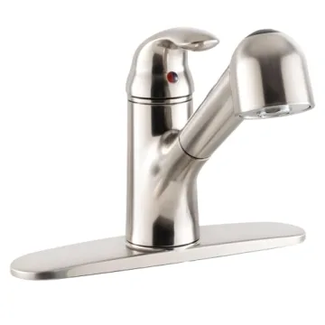 RecPro RV Kitchen Pull Out Faucet | Stylish Deck Brushed Nickel Finish | WWFAU1 1812-50BN