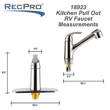 RecPro RV Kitchen Pull Out Faucet Stylish Functional Upgrade