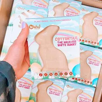 Cottontail The Milkless White Bunny - Allergy Friendly and Vegan Chocolate Easter Candy - Dairy Free...