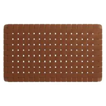 Modway Sparta Vegan Leather Weave Twin Headboard in Walnut Brown, Faux Leather Twin Headboard Only with Wall Mount Design for Children's Bedroom, College Dorm, or Guest Room