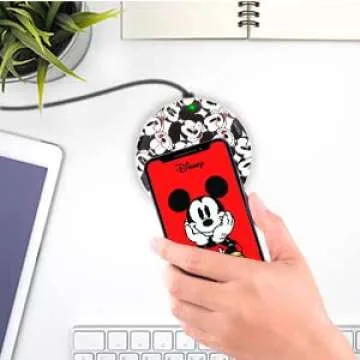 Disney Mickey Mouse Wireless Charging Pad - Universally Compatible Wireless Charging Station for All...