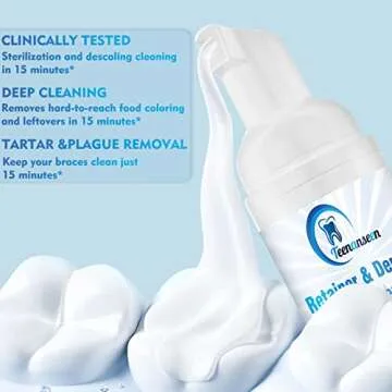 Aligner and Denture Cleaner Foam - Fast-Acting Oral Care