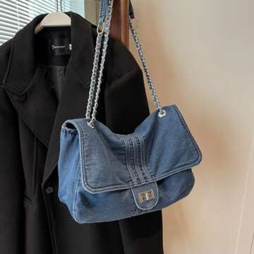 Stylish Extolove Denim Crossbody Bag for Women