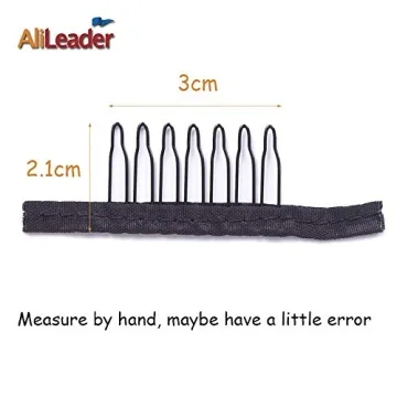 100 Pcs 7-Teeth Wig Combs - Durable Hair Accessories