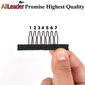100 Pcs 7-Teeth Wig Combs - Durable Hair Accessories