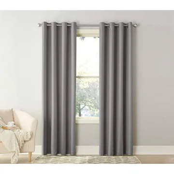Sun Zero Becca Grommet Curtain Panel - Energy Efficient and Stylish