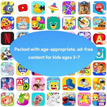 ApoloMedia K109B Kids Tablet, 10.1" Tablet for Kids, 2+32GB, Tablet for Child with EVA Shockproof Case, Google Kids Space, Parental Control, YouTube Kids, GMS, Dual Camera, Gift for Child - Rose Pink