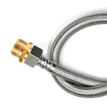 Solid Brass Garden Hose Adapter - Durable and Versatile